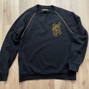 Krooked skateboards fleece crewneck lightweight streetwear baker vans men’s L